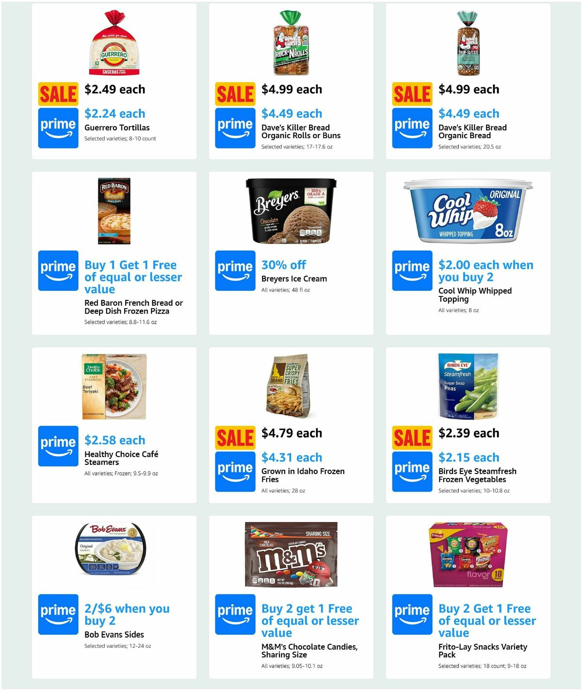 Amazon Fresh Weekly Ad from March 12
