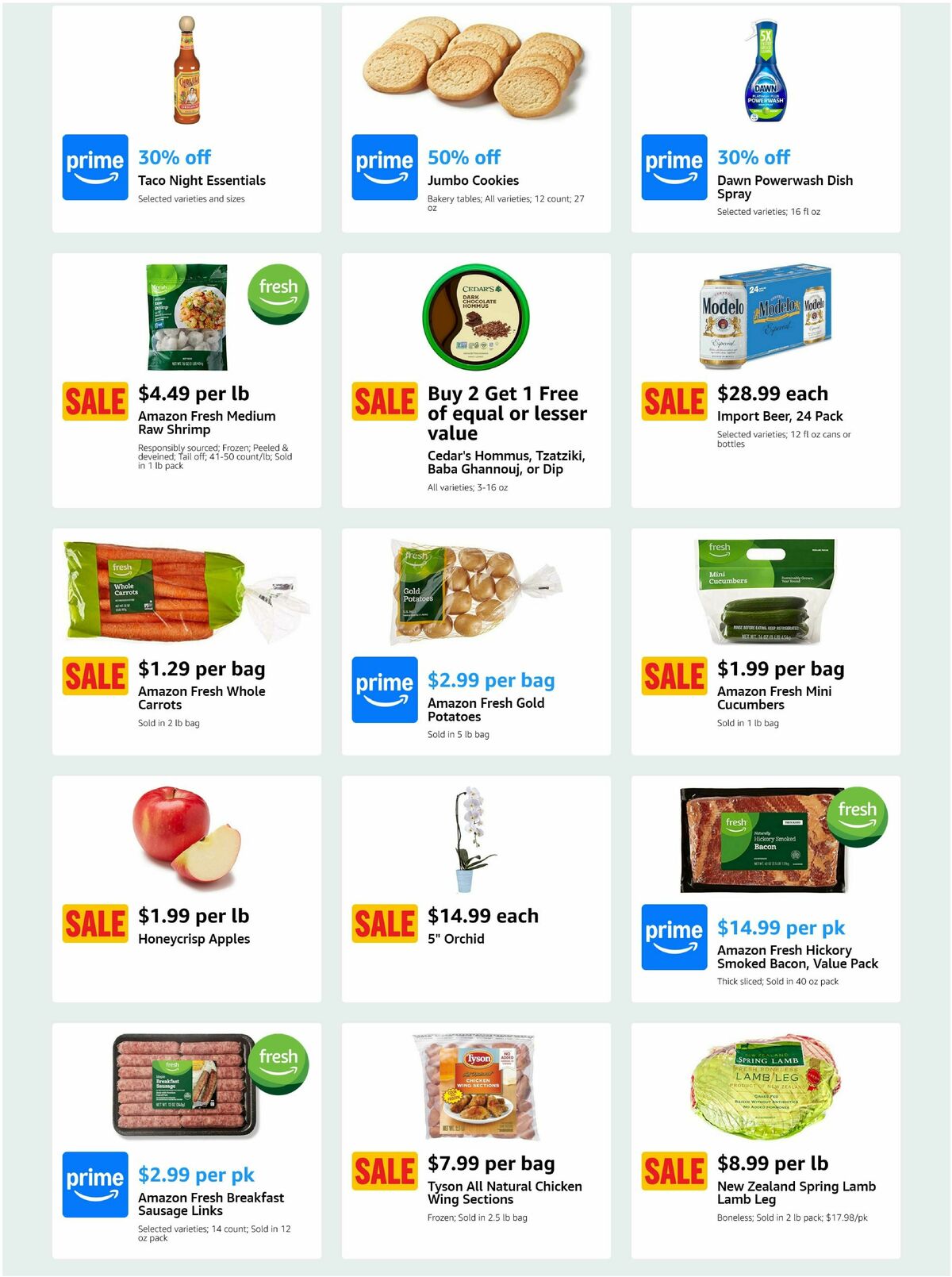 Amazon Fresh Weekly Ad from March 19