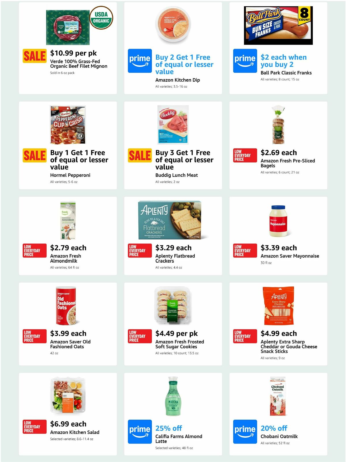 Amazon Fresh Weekly Ad from March 19