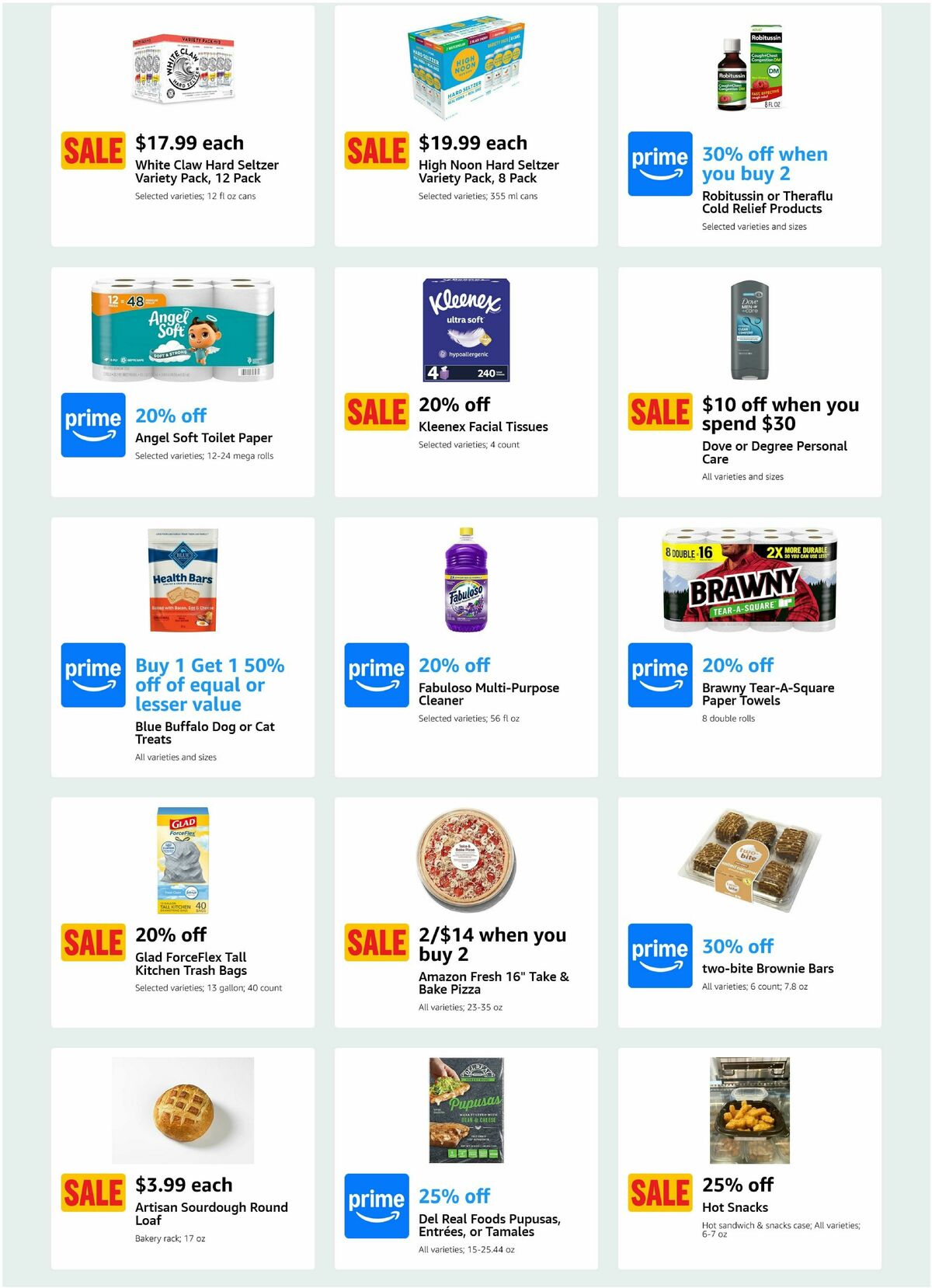 Amazon Fresh Weekly Ad from March 19