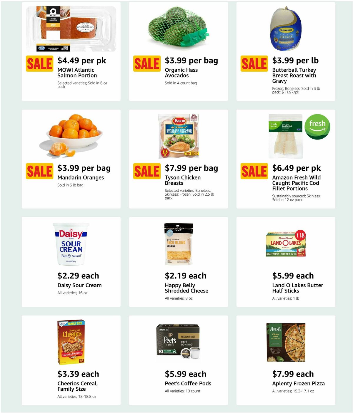 Amazon Fresh Weekly Ad from April 2