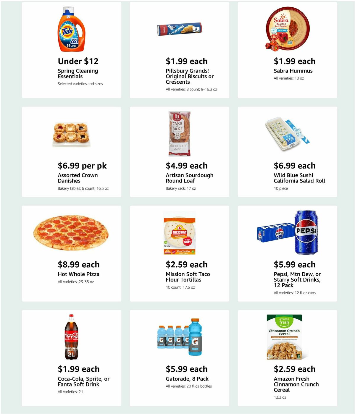 Amazon Fresh Weekly Ad from April 2