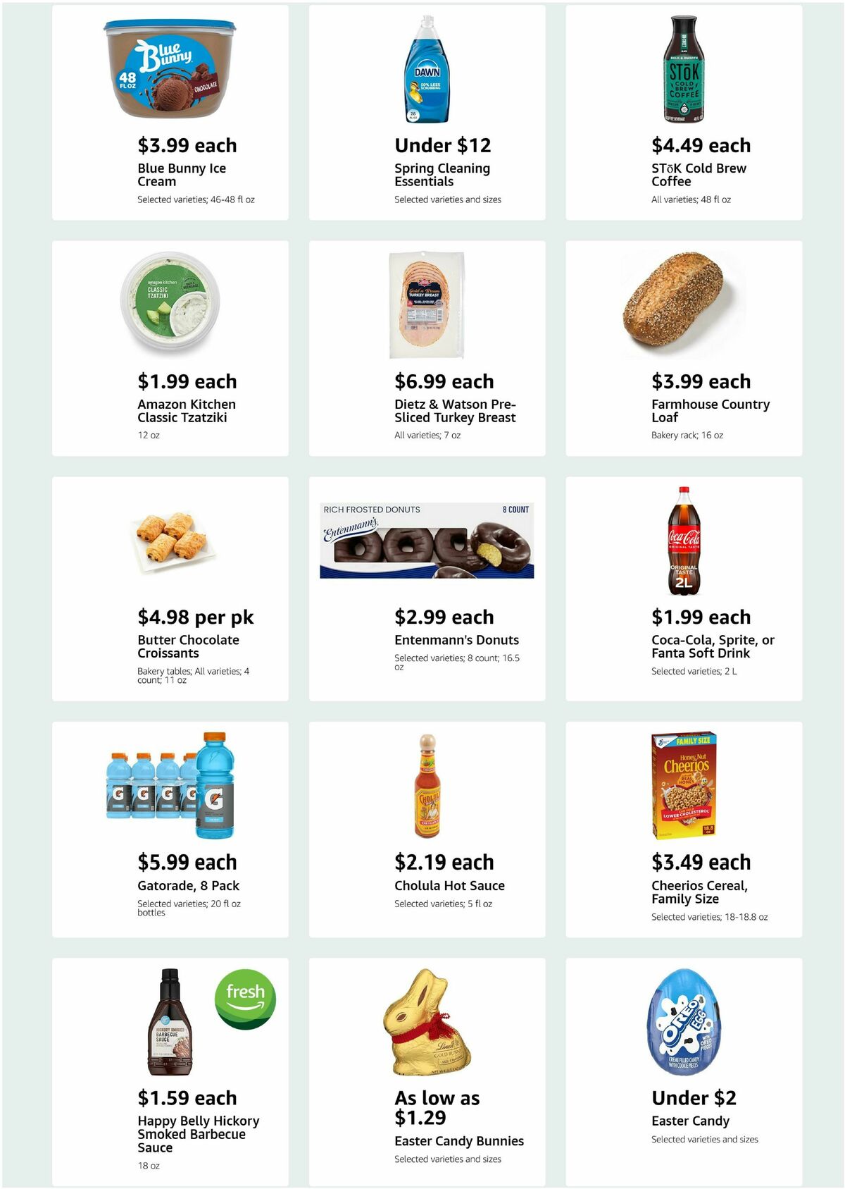 Amazon Fresh Weekly Ad from April 9