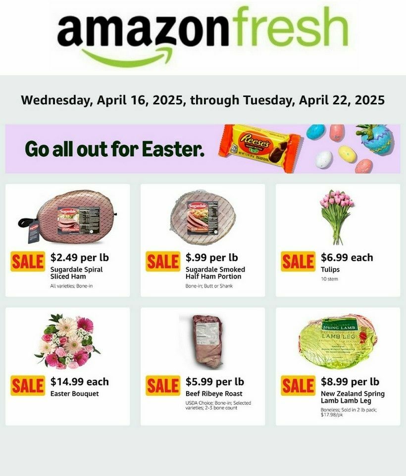 Amazon Fresh Weekly Ad from April 16