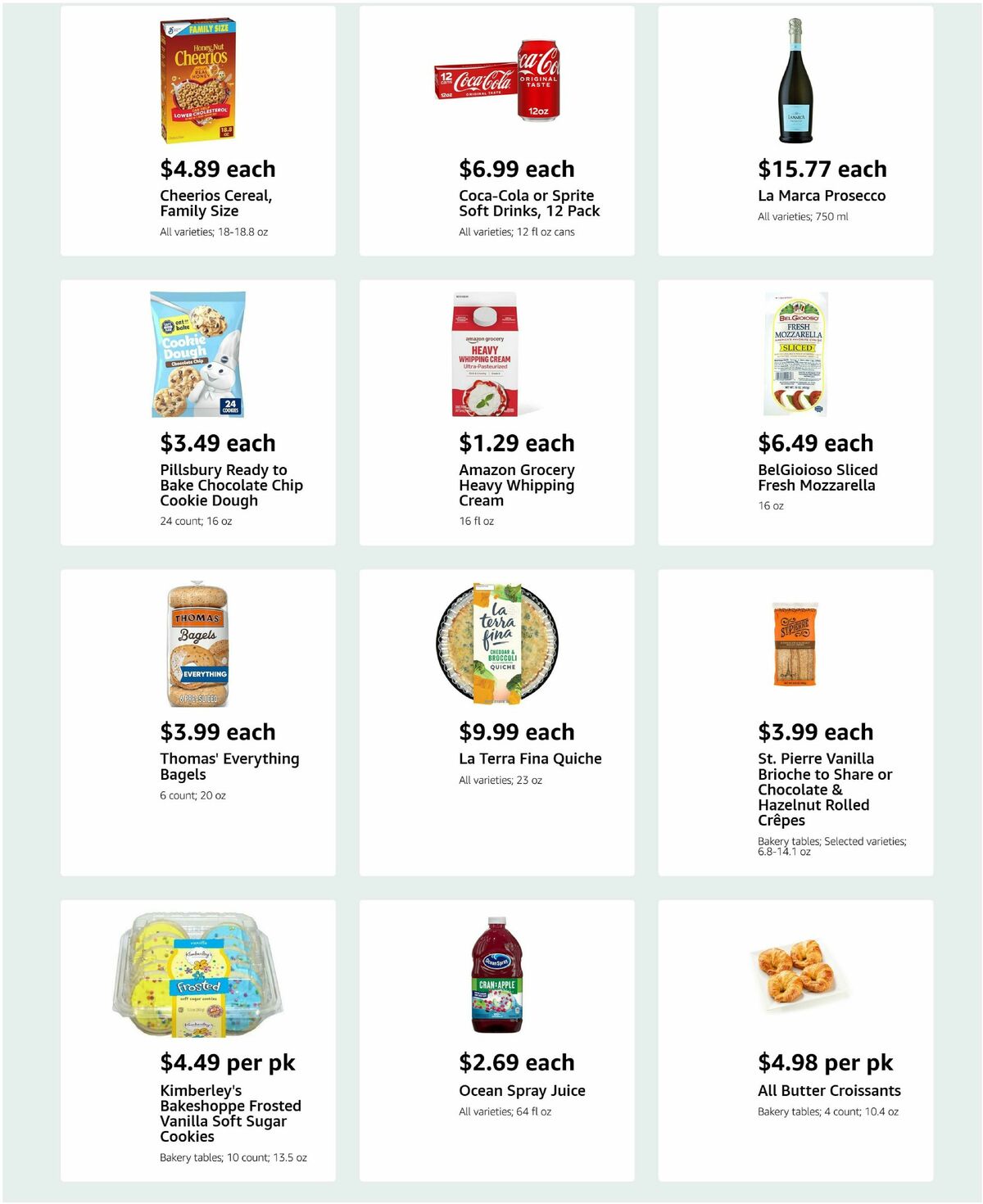 Amazon Fresh Weekly Ad from April 16