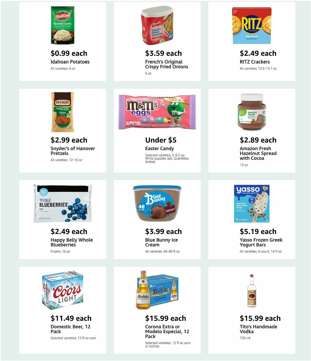Amazon Fresh Weekly Ad from April 16