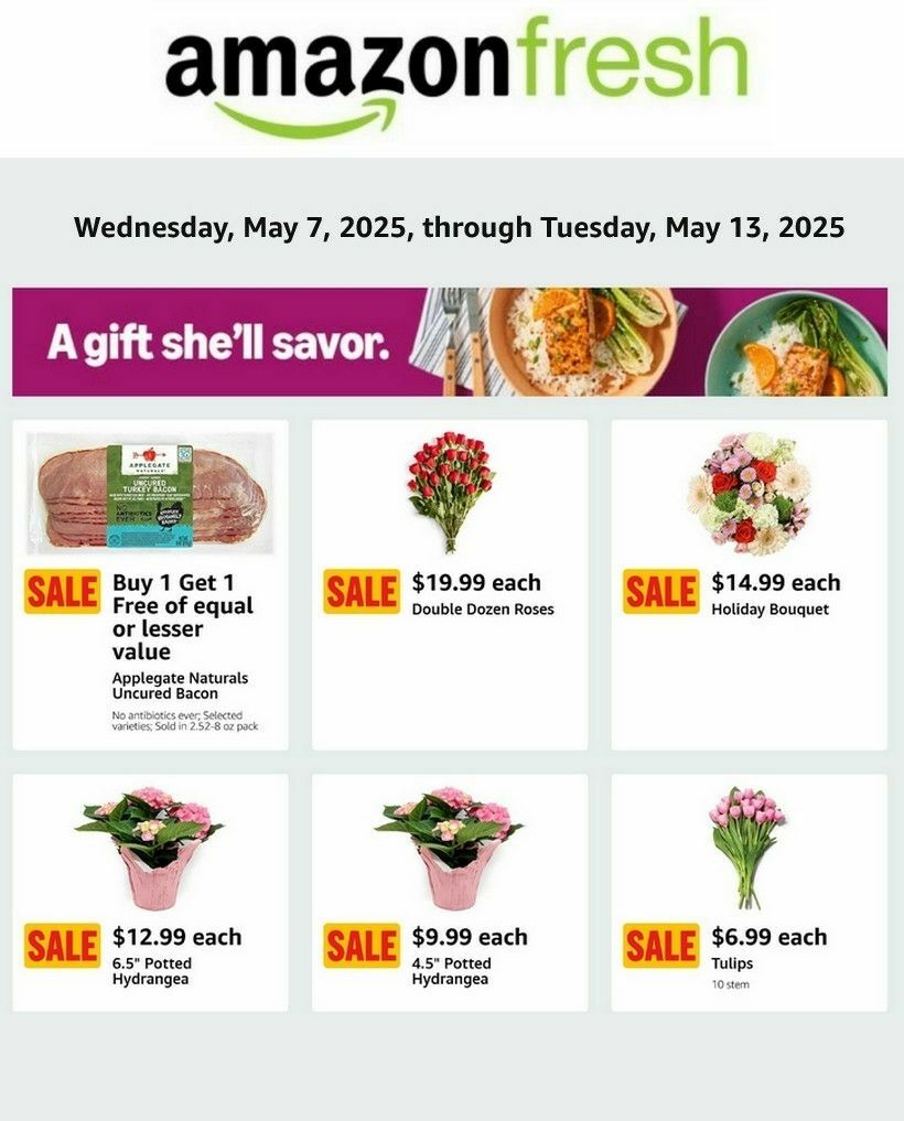 Amazon Fresh Weekly Ad from May 7