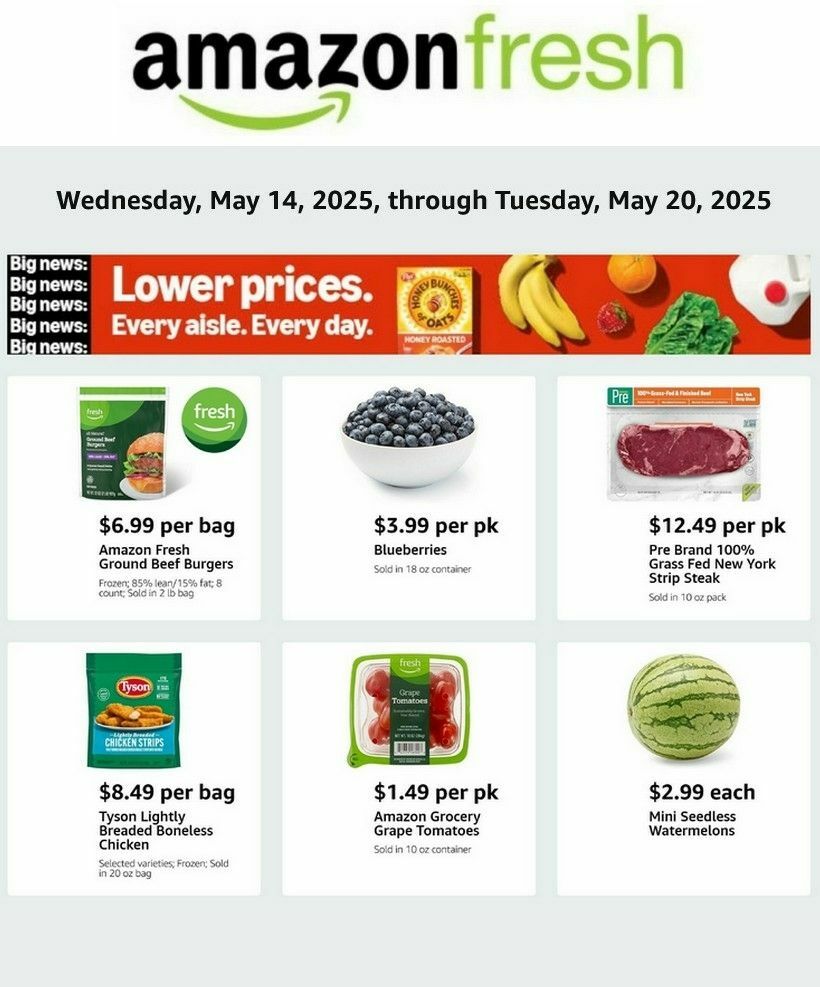 Amazon Fresh Weekly Ad from May 14