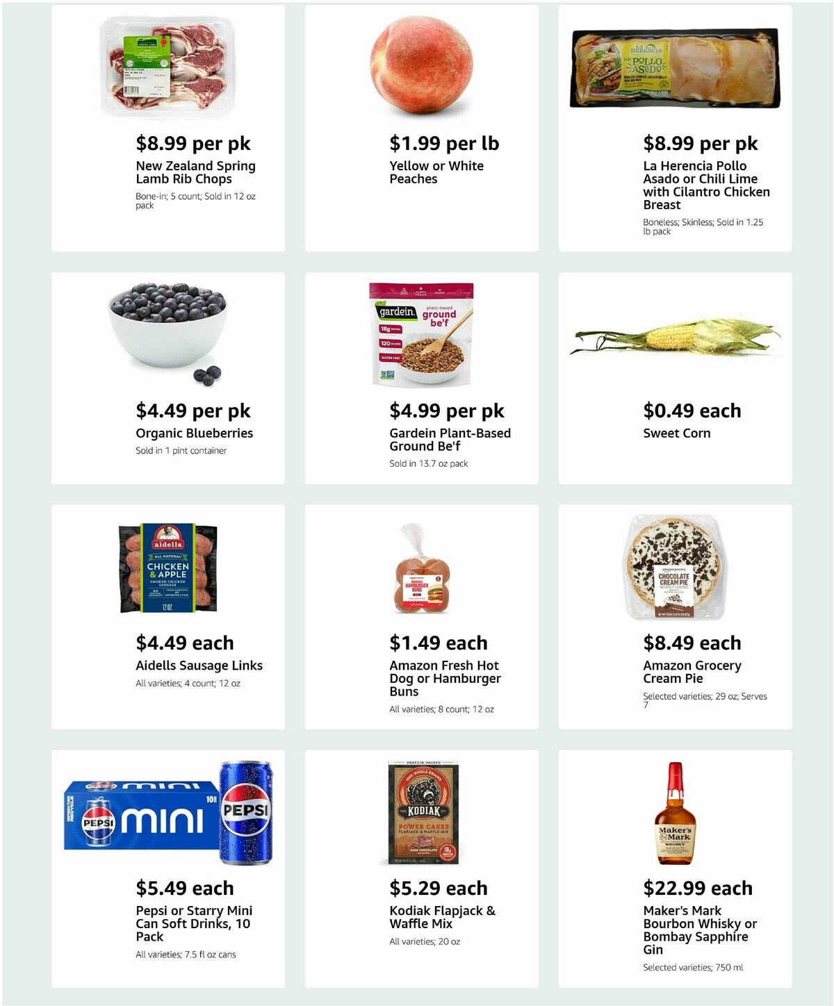 Amazon Fresh Weekly Ad from June 11