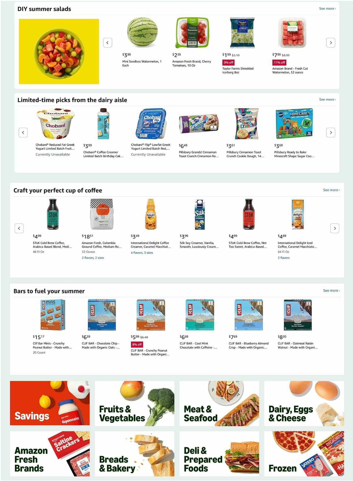 Amazon Fresh Weekly Ad from June 25