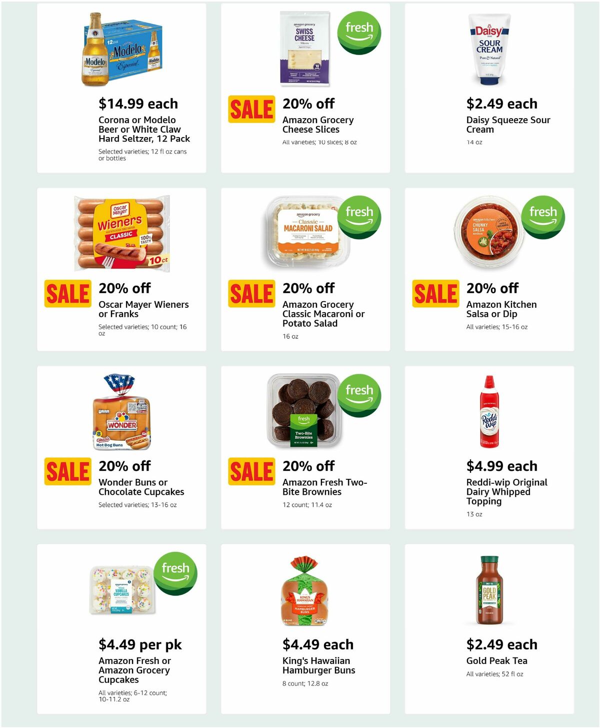 Amazon Fresh Weekly Ad from July 2