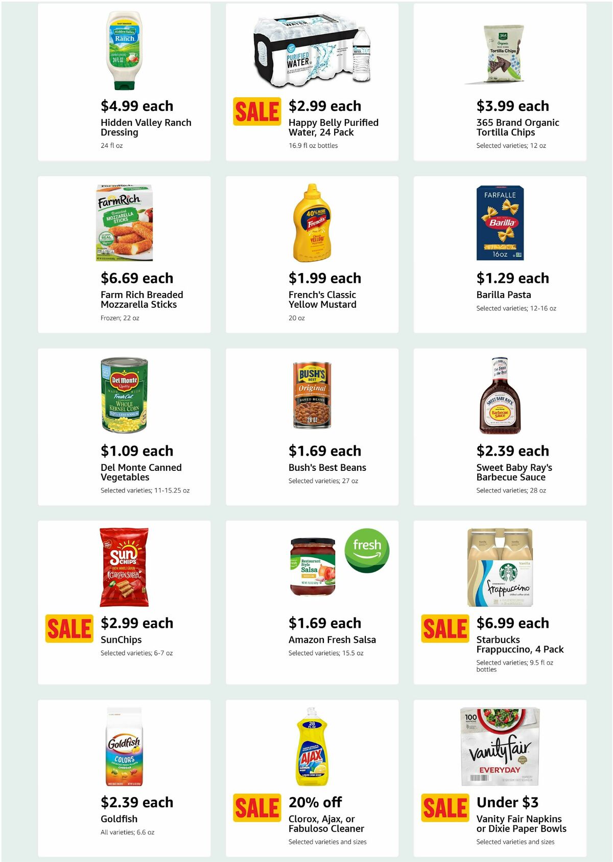 Amazon Fresh Weekly Ad from July 2