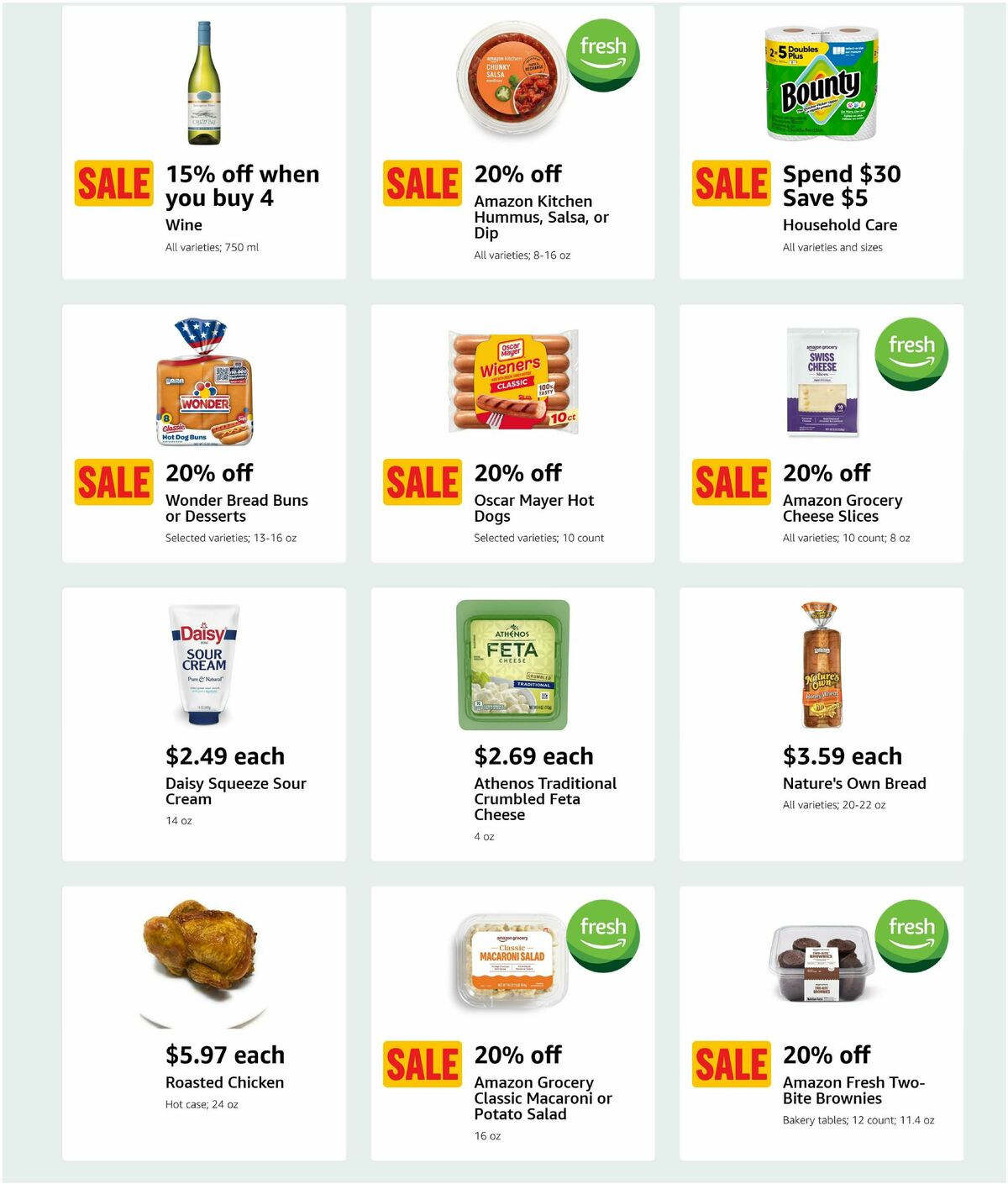 Amazon Fresh Weekly Ad from July 9