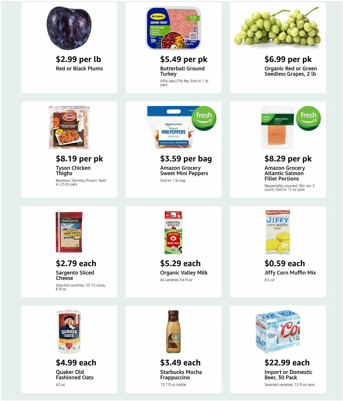 Amazon Fresh Weekly Ad from July 30