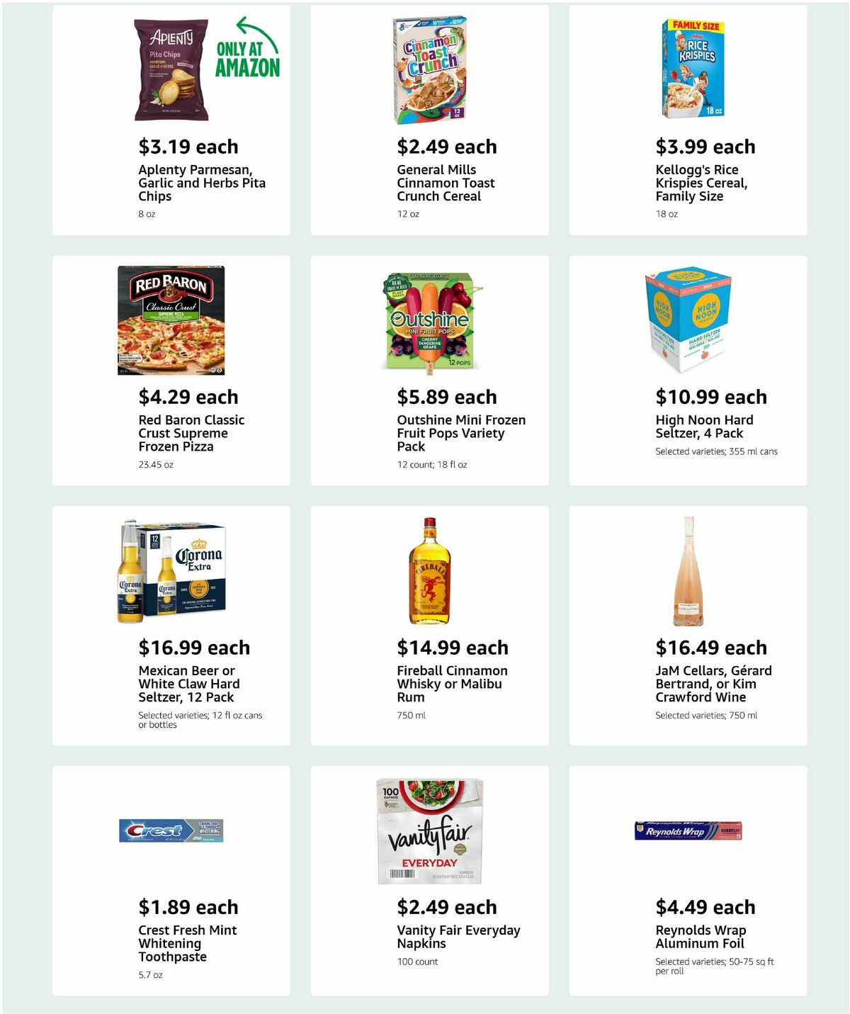 Amazon Fresh Weekly Ad from July 30