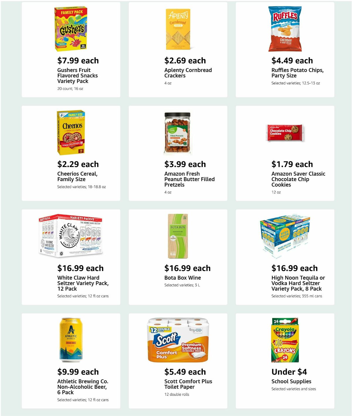 Amazon Fresh Weekly Ad from August 6