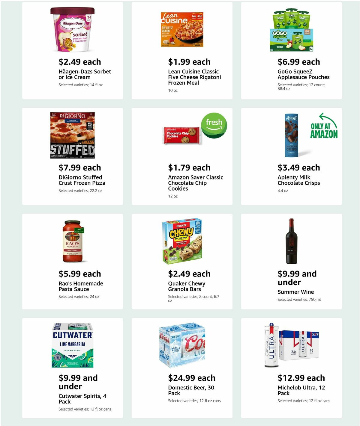 Amazon Fresh Weekly Ad from August 13