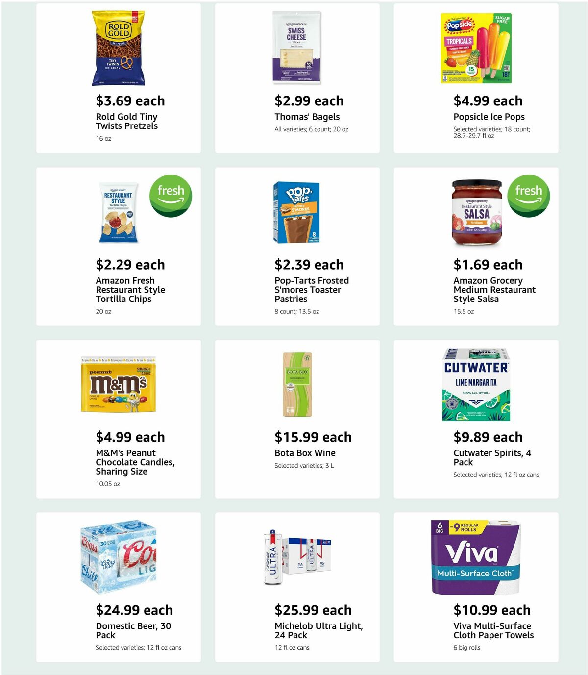 Amazon Fresh Weekly Ad from August 27