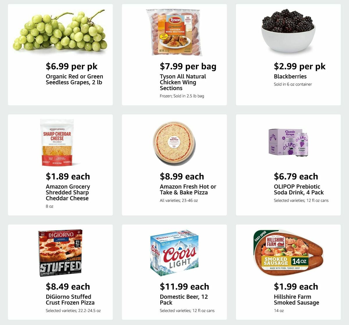 Amazon Fresh Weekly Ad from September 10