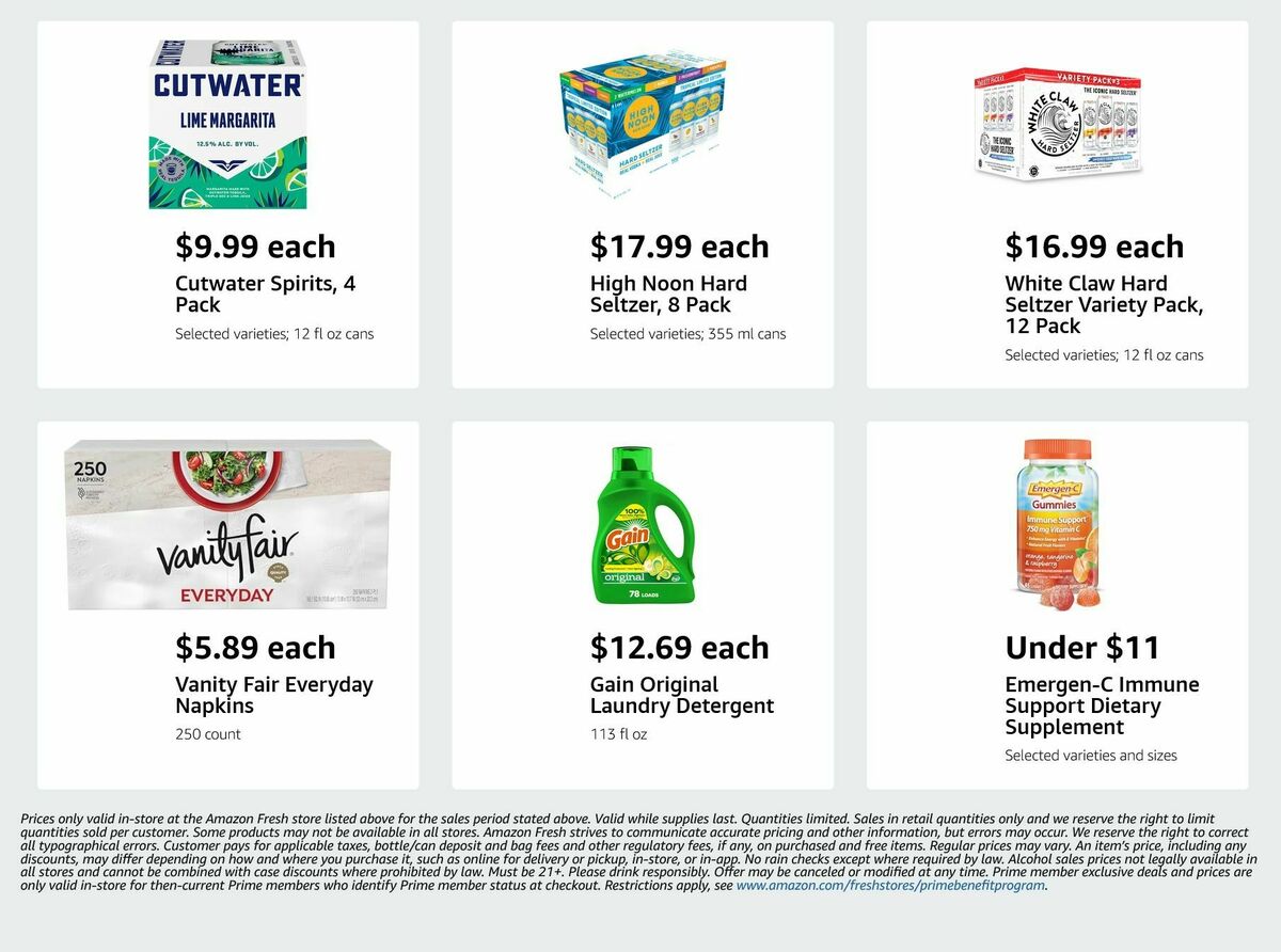 Amazon Fresh Weekly Ad from September 10