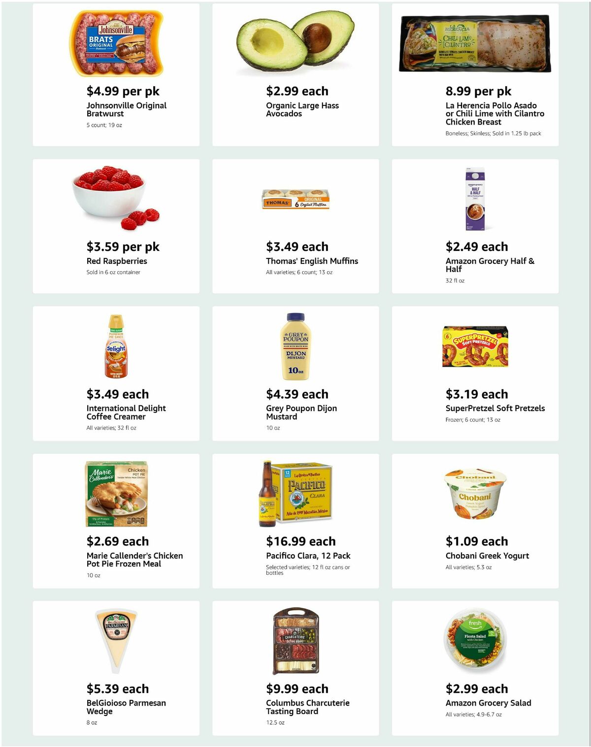 Amazon Fresh Weekly Ad from September 24