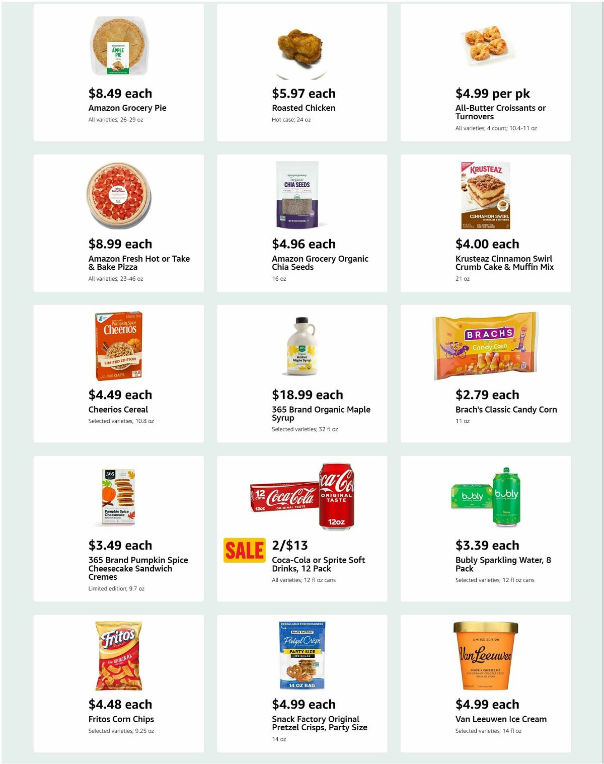 Amazon Fresh Weekly Ad from September 24