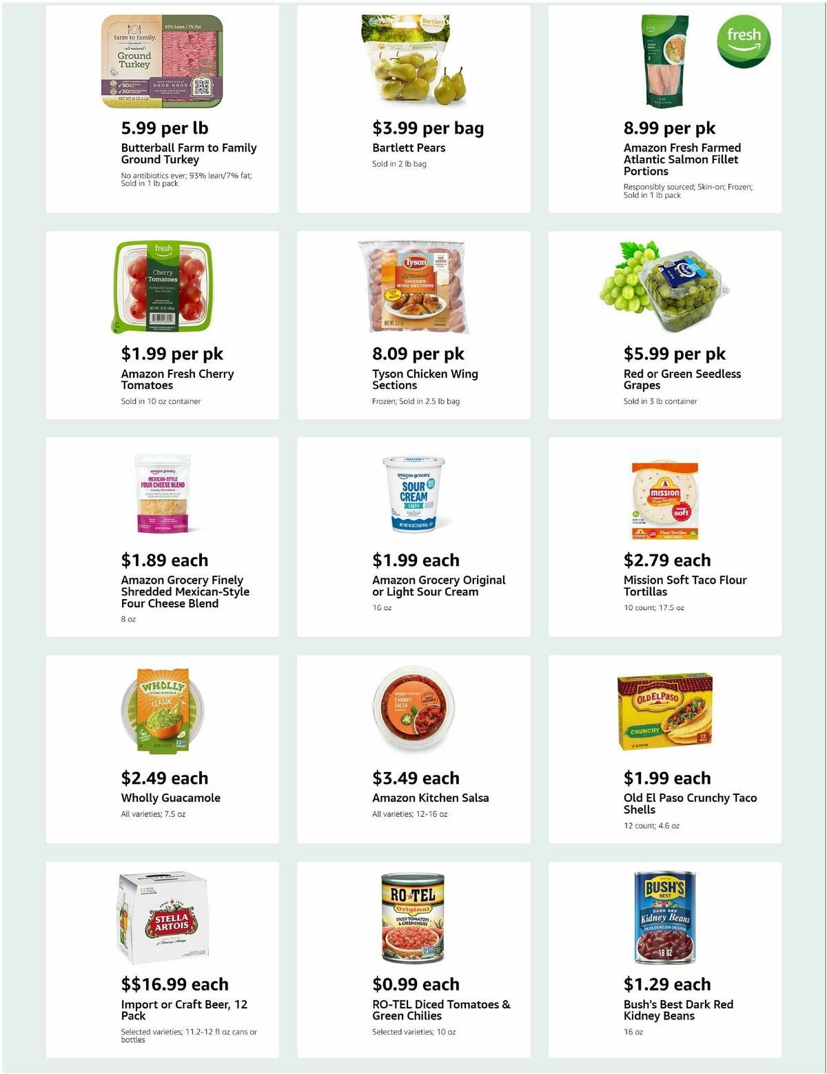 Amazon Fresh Weekly Ad from October 1