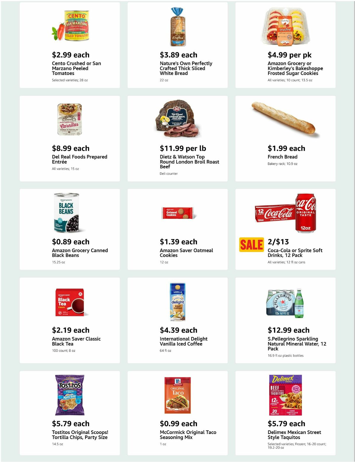 Amazon Fresh Weekly Ad from October 1