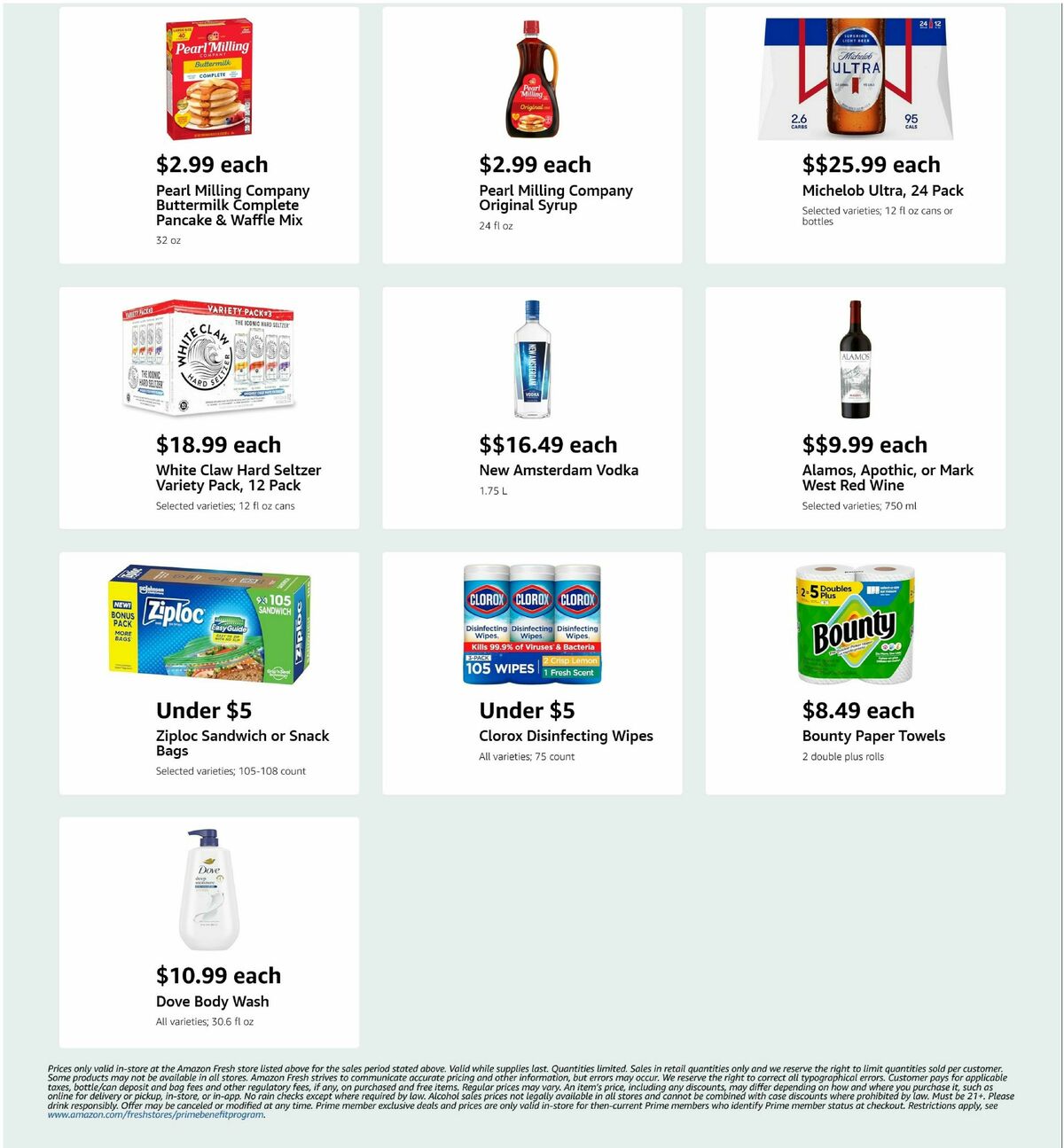 Amazon Fresh Weekly Ad from October 1