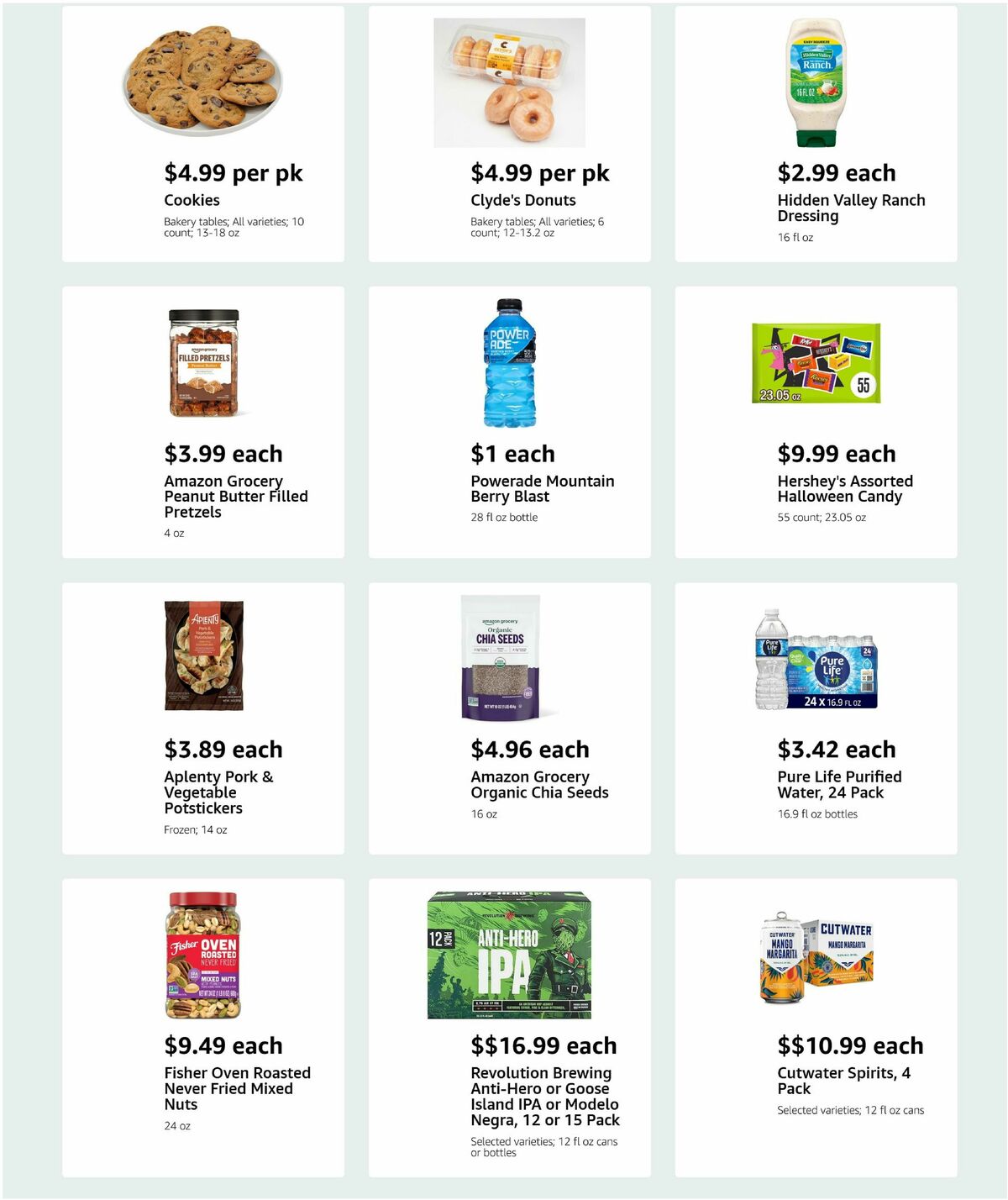 Amazon Fresh Weekly Ad from October 8