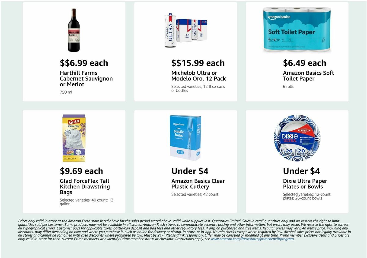 Amazon Fresh Weekly Ad from October 8