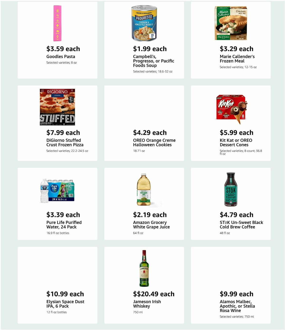 Amazon Fresh Weekly Ad from October 15