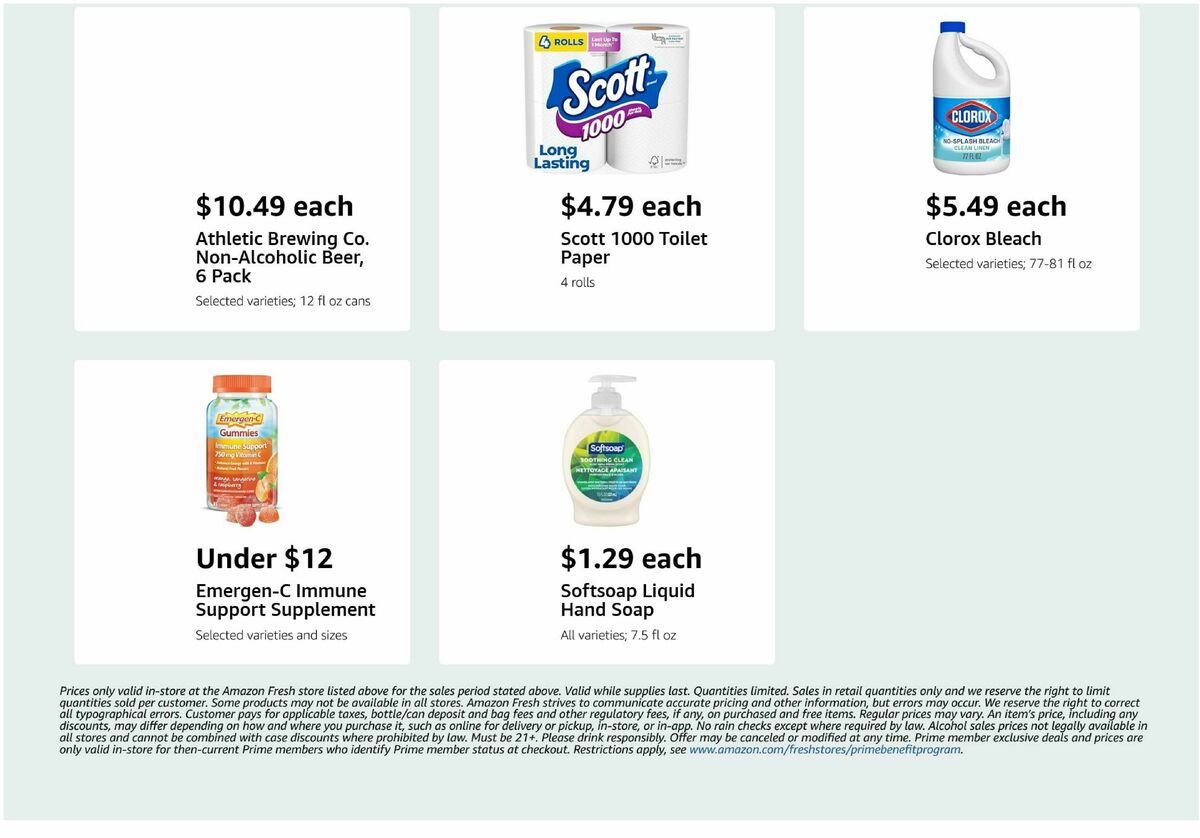 Amazon Fresh Weekly Ad from October 15