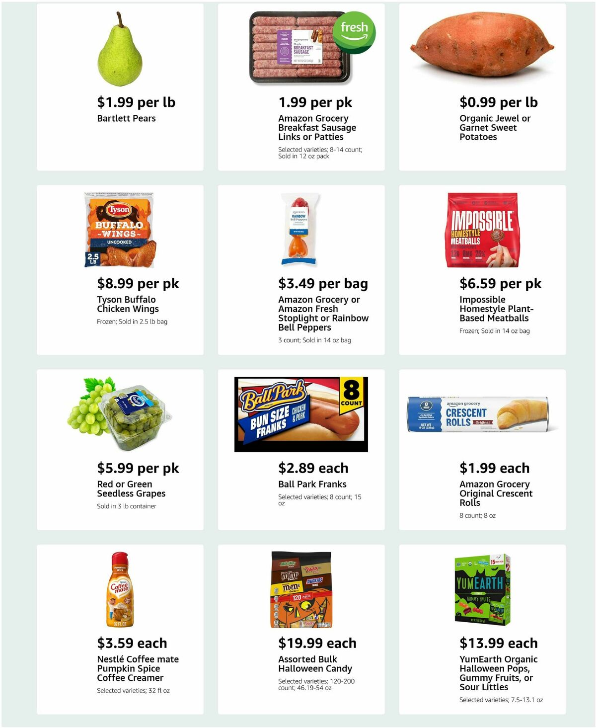 Amazon Fresh Weekly Ad from October 22