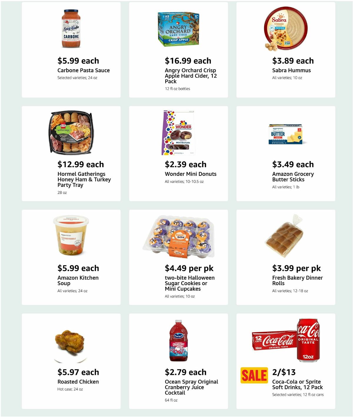 Amazon Fresh Weekly Ad from October 22