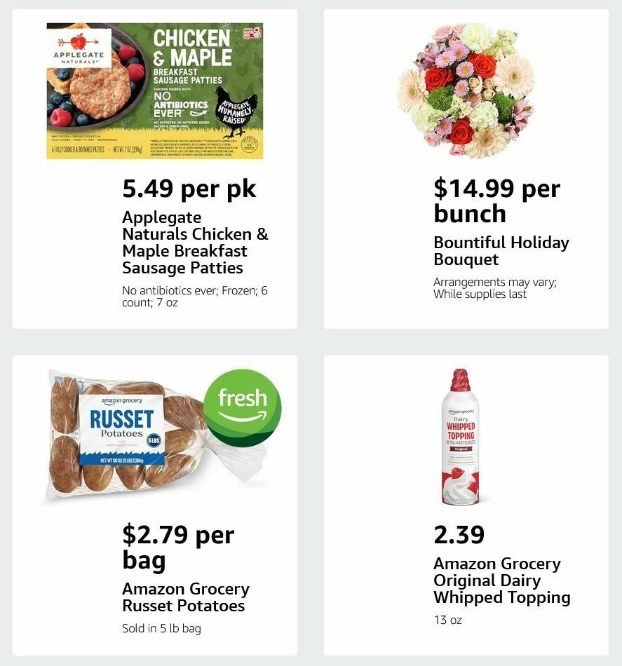 Amazon Fresh Weekly Ad from November 19
