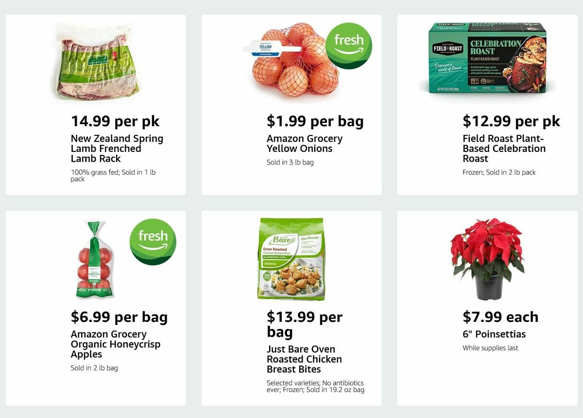 Amazon Fresh Weekly Ad from November 28