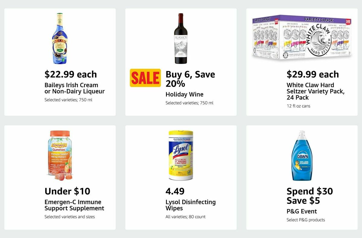 Amazon Fresh Weekly Ad from November 28