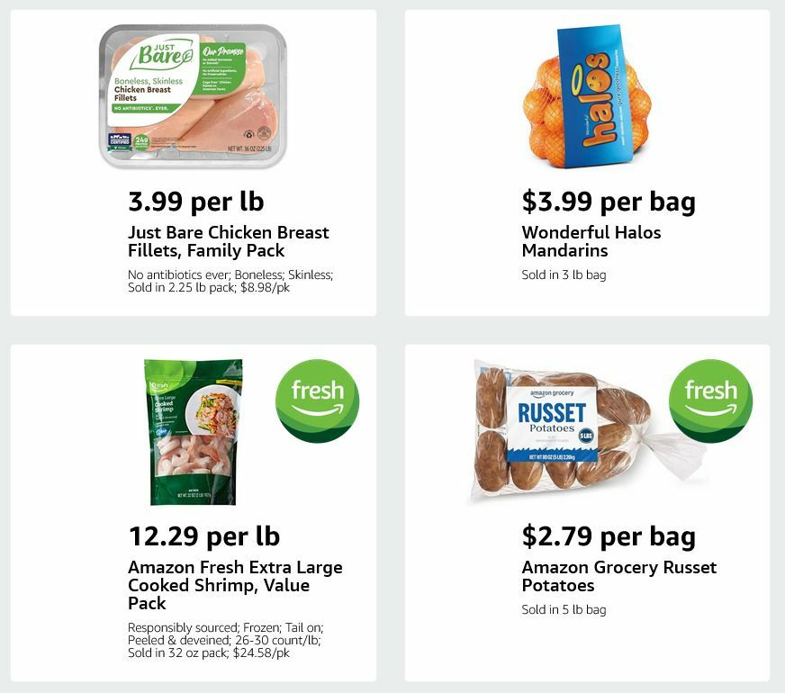 Amazon Fresh Weekly Ad from December 3
