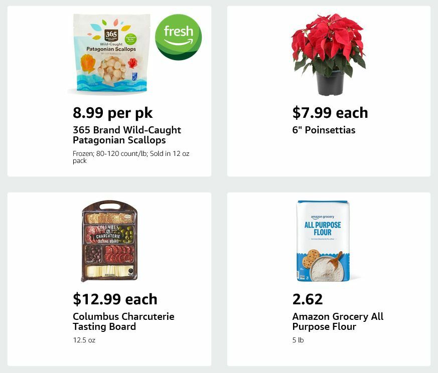 Amazon Fresh Weekly Ad from December 3