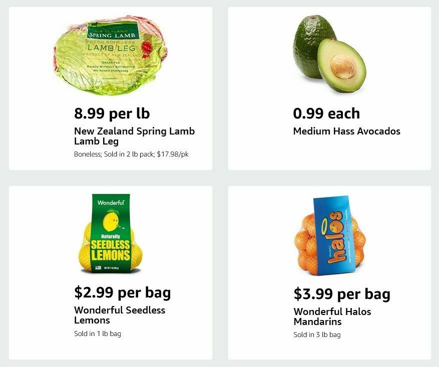 Amazon Fresh Weekly Ad from December 10