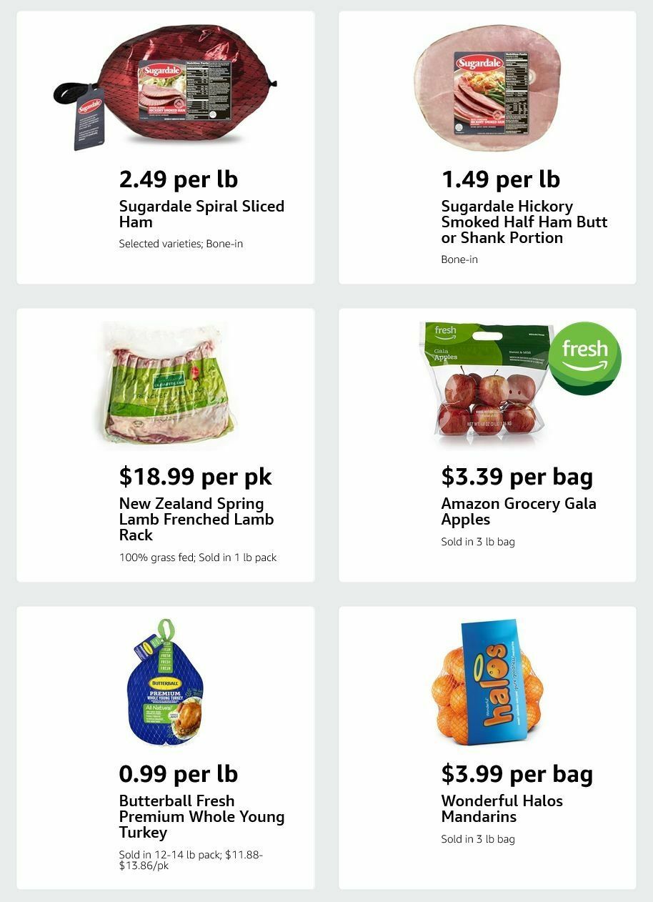 Amazon Fresh Weekly Ad from December 17