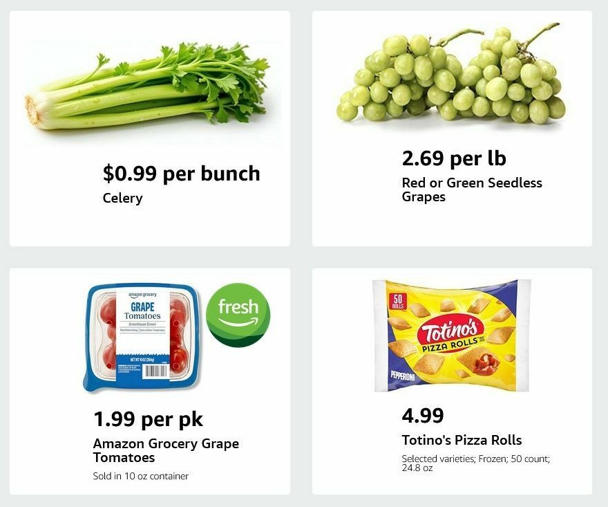 Amazon Fresh Weekly Ad from December 31
