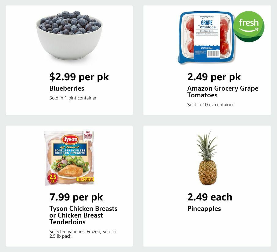 Amazon Fresh Weekly Ad from January 7