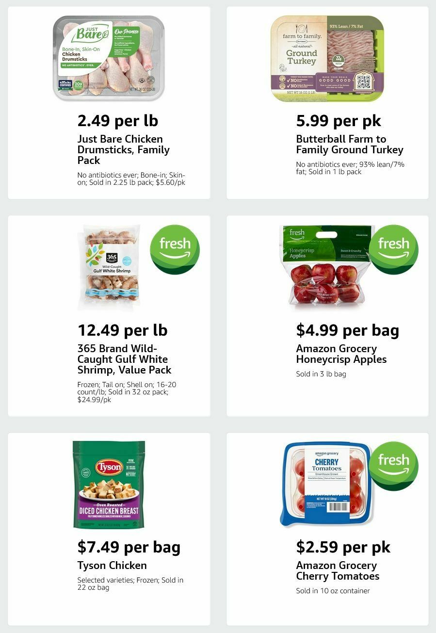 Amazon Fresh Weekly Ad from January 14