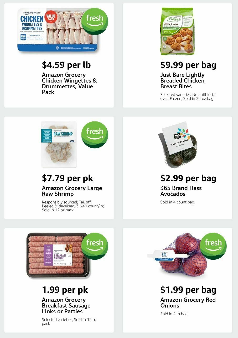 Amazon Fresh Weekly Ad from January 21