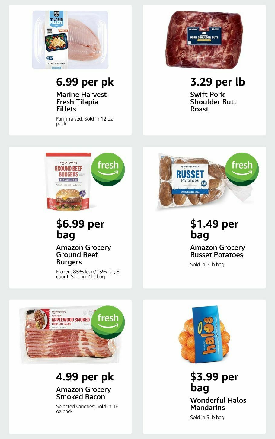 Amazon Fresh Weekly Ad from January 28