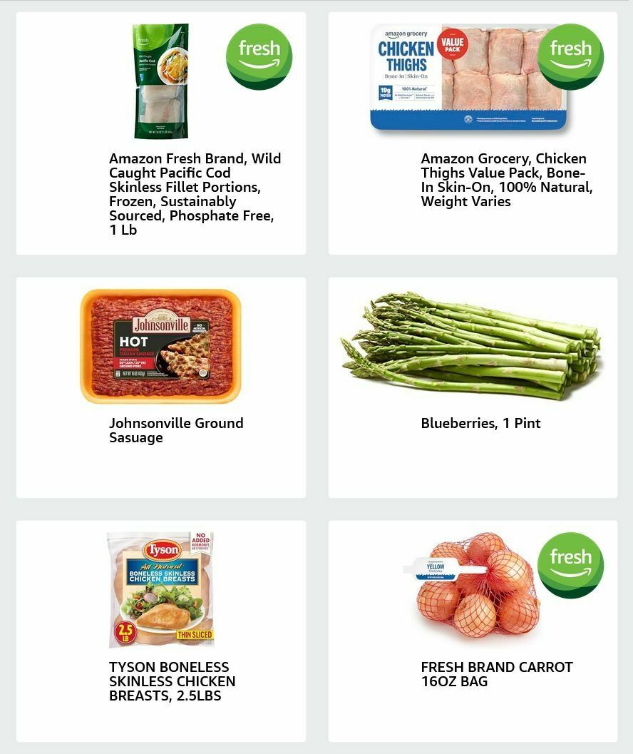 Amazon Fresh Weekly Ad from February 25