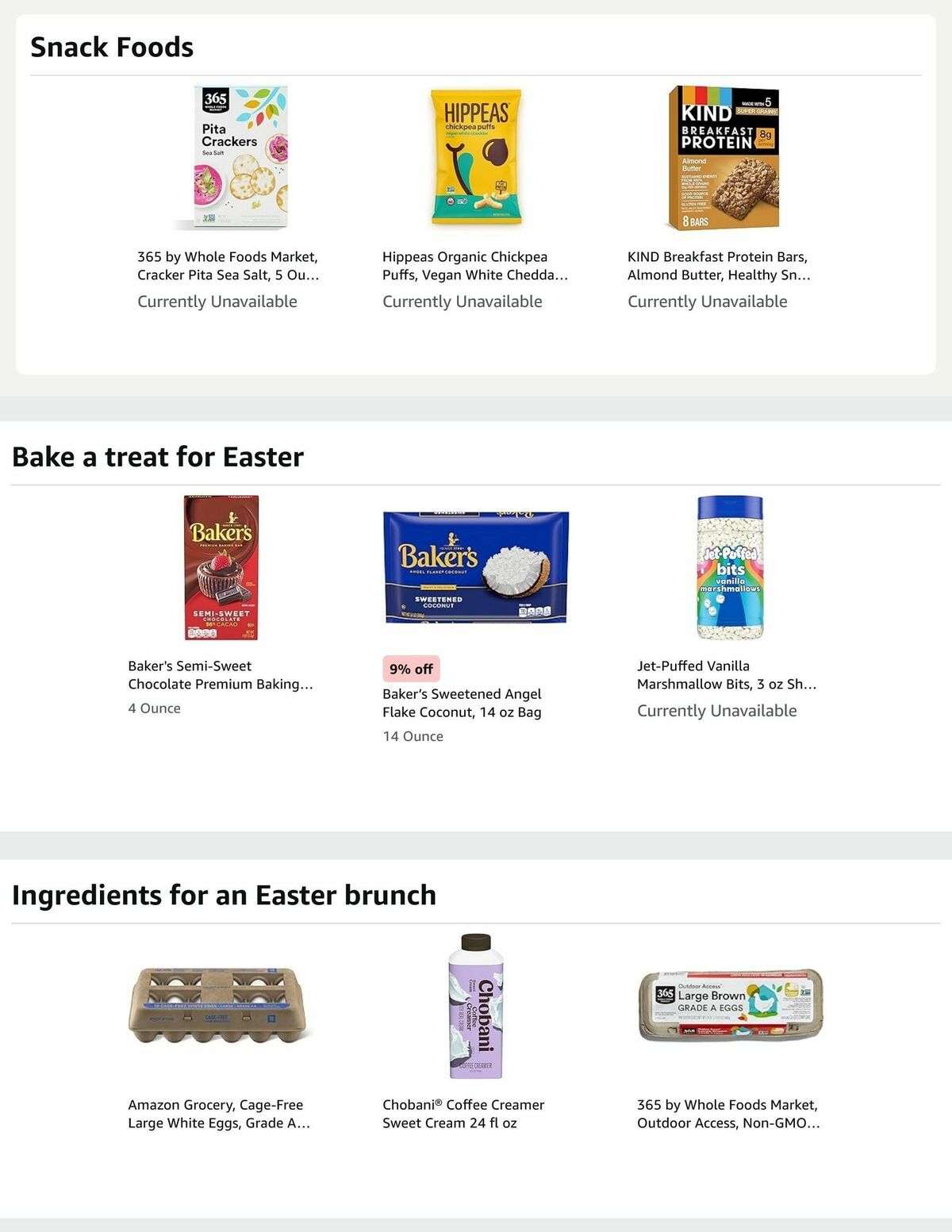 Amazon Fresh Weekly Ad from March 18