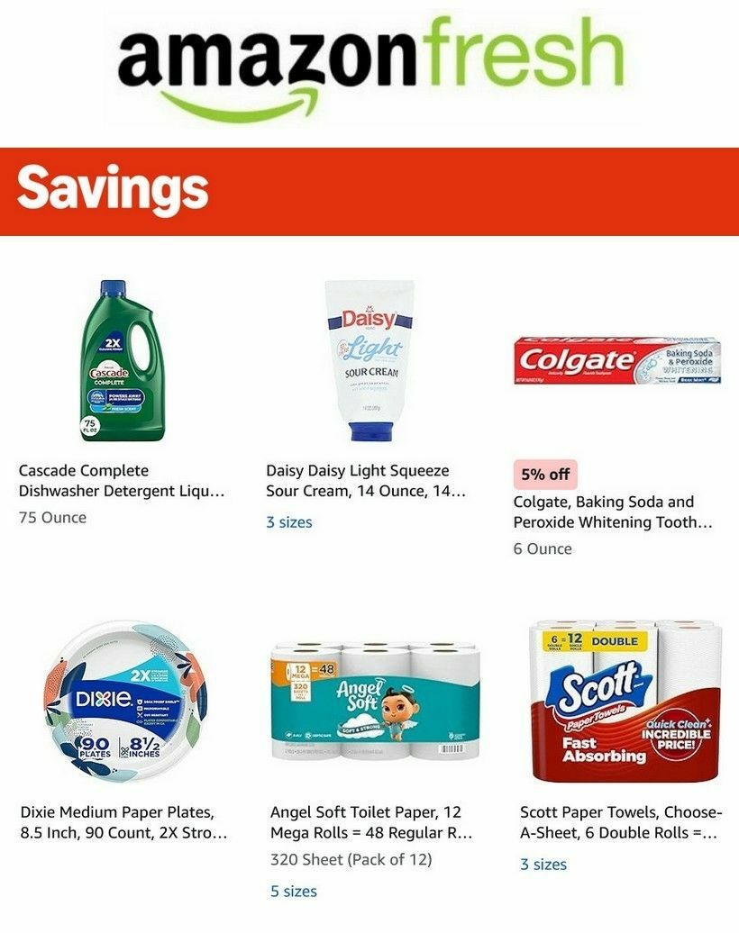Amazon Fresh Weekly Ad from March 25